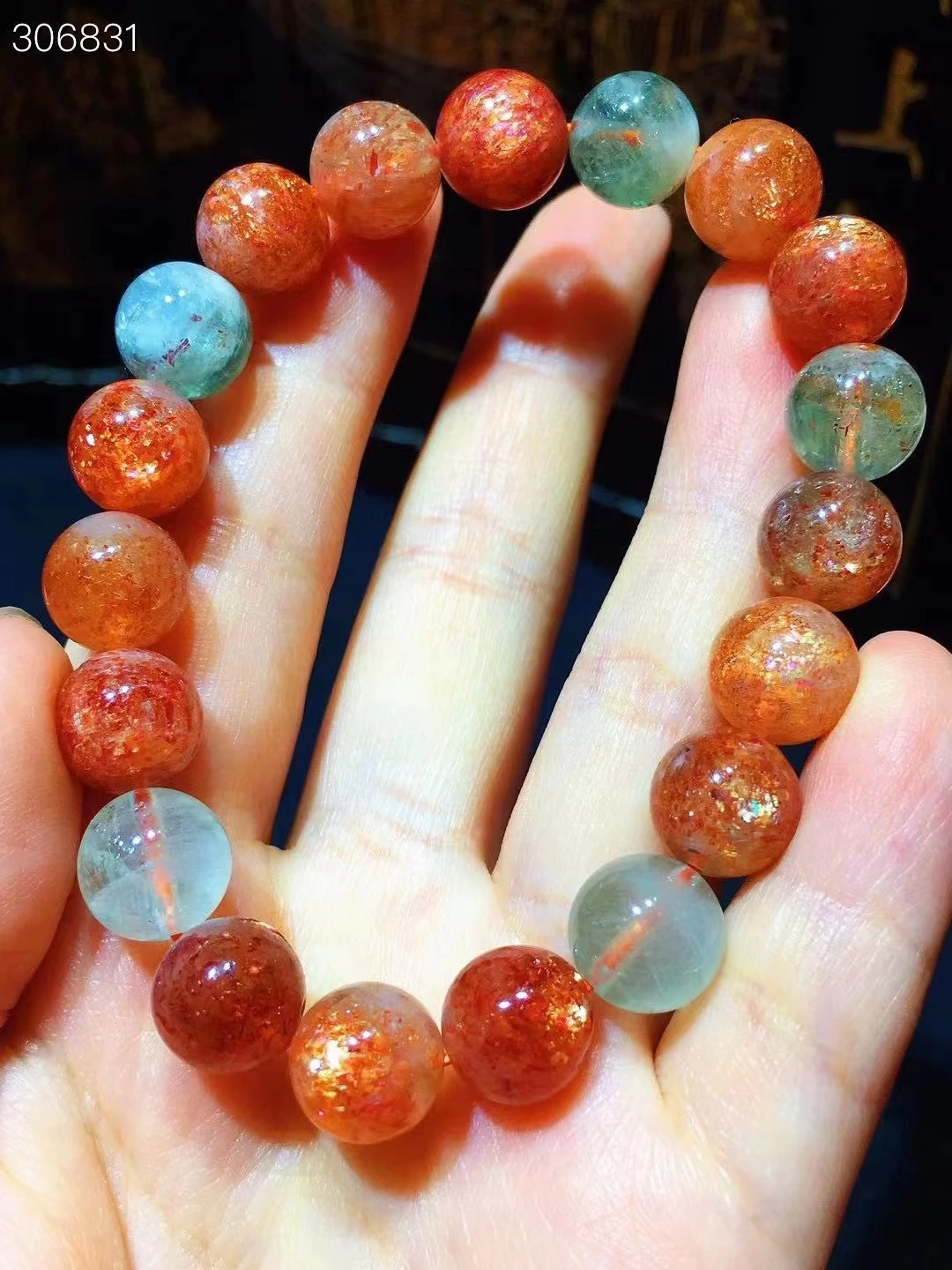 10mm Natural Green Gold Sunstone Strawberry Quartz Beryl Bracelet Arusha Clear Round Beads Women Bangle AAAAAA
10mm Natural Green Gold Sunstone Strawberry Quartz Beryl Bracelet Arusha Clear Round Beads Women Bangle AAAAAA