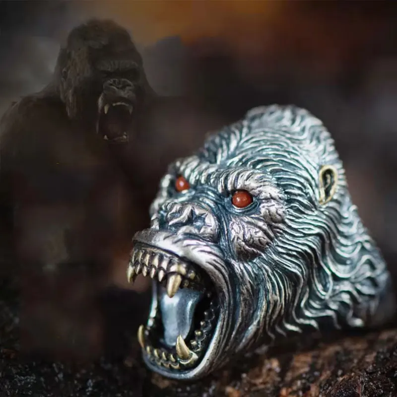 Ferocious Furious King Kong Chinese Style Retro Trend Punk Alloy Ring Outdoor EDC tools Self defense Ring
Ferocious Furious King Kong Chinese Style Retro Trend Punk Alloy Ring Outdoor EDC tools Self defense Ring