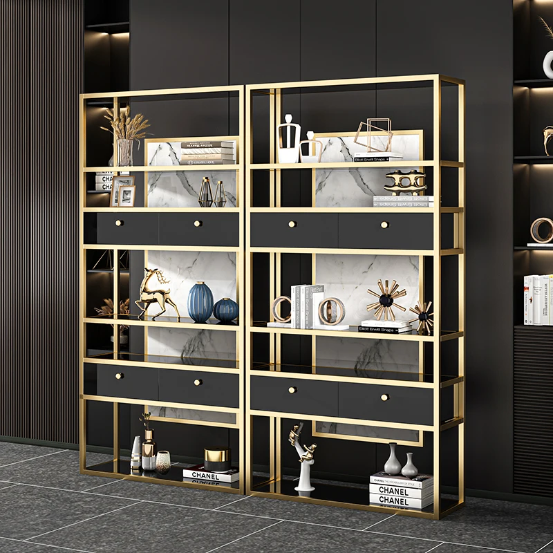 Light luxury stainless steel bookshelf floor, modern minimalist shelf display rack storage after partition, Italian bookcase
Light luxury stainless steel bookshelf floor, modern minimalist shelf display rack storage after partition, Italian bookcase