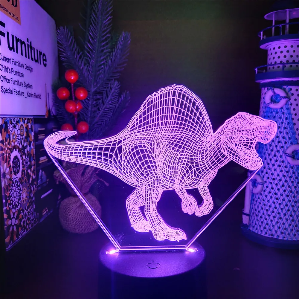 Мультяшные 3d светодиодные ночные светильники Spinosaurus, Светильники для манги, визуальная игрушка, рождественский подарок, осветительная ламп...
Мультяшные 3d светодиодные ночные светильники Spinosaurus, Светильники для манги, визуальная игрушка, рождественский подарок, осветительная ламп...