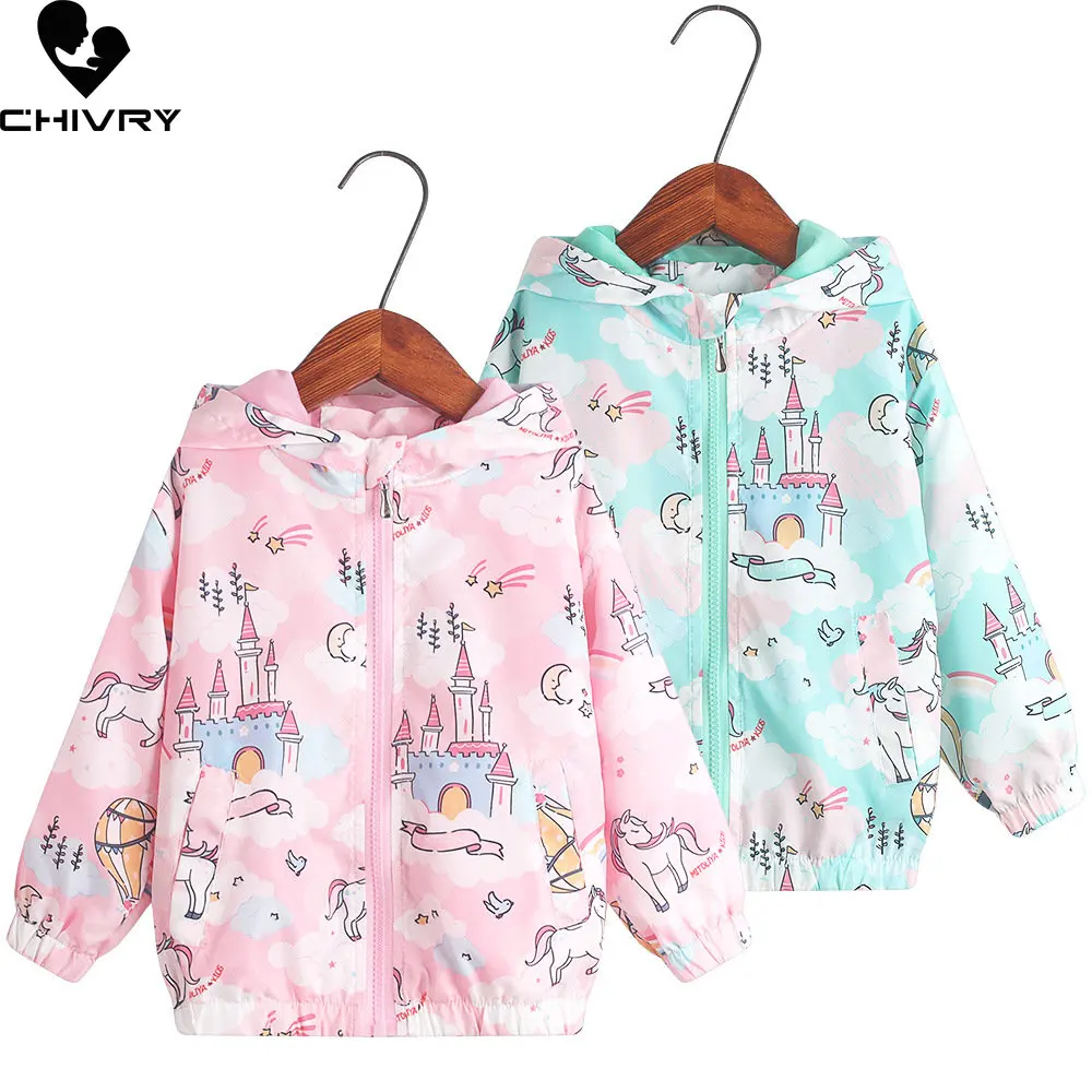 New 2023 Spring Summer Girls Coat Jacket Kids Cartoon Castle Unicorn Hooded Zipper Jackets Windbreaker Baby Girl Fashion Clothes 
New 2023 Spring Summer Girls Coat Jacket Kids Cartoon Castle Unicorn Hooded Zipper Jackets Windbreaker Baby Girl Fashion Clothes