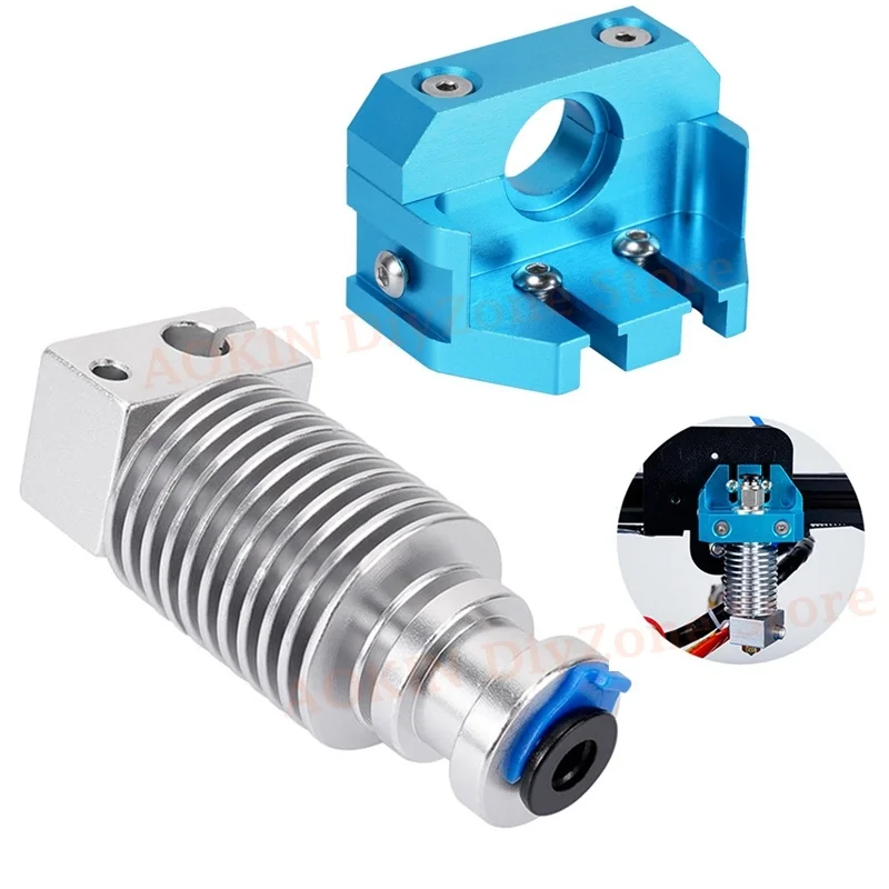 Ender-3 All Metal E3D V6 Volcano Mount Fixed Blocks with Hotend, RemoteHeatsink, Throat , Nozzles Kit for CR10/10S, Ender-3 PRO
Ender-3 All Metal E3D V6 Volcano Mount Fixed Blocks with Hotend, RemoteHeatsink, Throat , Nozzles Kit for CR10/10S, Ender-3 PRO