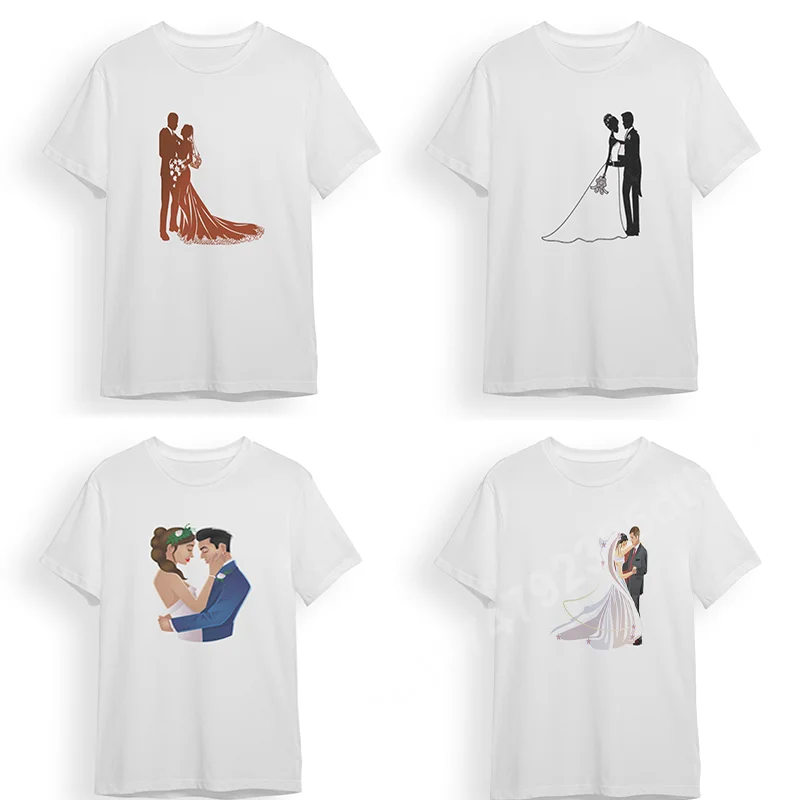 Wedding Dress Print T Shirt Women O-Neck Short Sleeve Tops Casual Loose Tees Pullover Summer Oversized Couple T-shirt Clothes
Wedding Dress Print T Shirt Women O-Neck Short Sleeve Tops Casual Loose Tees Pullover Summer Oversized Couple T-shirt Clothes