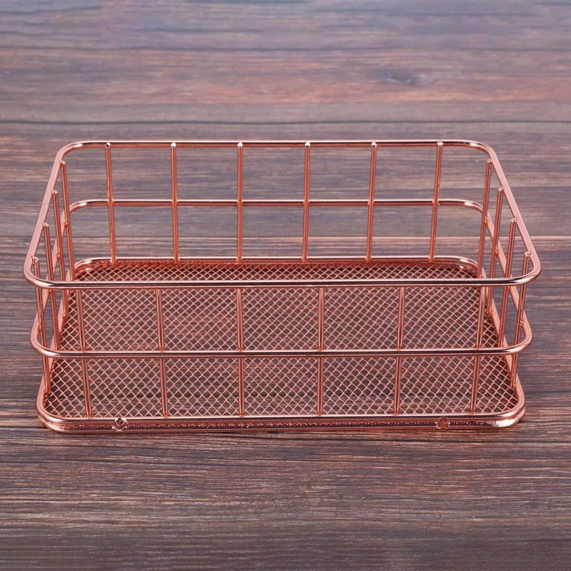 4X Storage Basket Metal Wire Bathroom Shelves Makeup Organiser Brush Pen Holder Wire Mesh Bathroom Toiletries Basket
4X Storage Basket Metal Wire Bathroom Shelves Makeup Organiser Brush Pen Holder Wire Mesh Bathroom Toiletries Basket