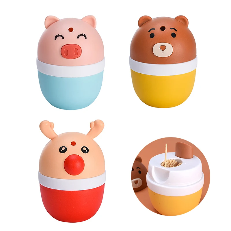 Cartoon Automatic Toothpick Holder Box Storage Container Home Toothpick Bucket Cute Toothpick Holder Toothpick Dispenser
Cartoon Automatic Toothpick Holder Box Storage Container Home Toothpick Bucket Cute Toothpick Holder Toothpick Dispenser