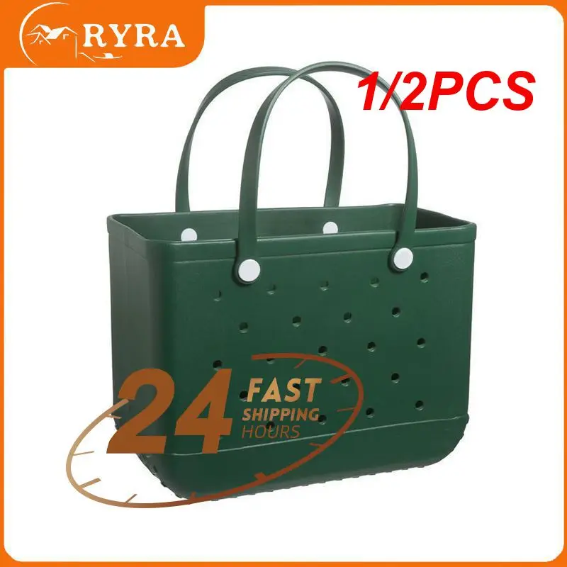 1/2PCS Extra Large Boggs Beach Bag Summer EVA Beach Basket Women Picnic Tote Bag Holes Waterproof Handbag Pouch Shopping
1/2PCS Extra Large Boggs Beach Bag Summer EVA Beach Basket Women Picnic Tote Bag Holes Waterproof Handbag Pouch Shopping
