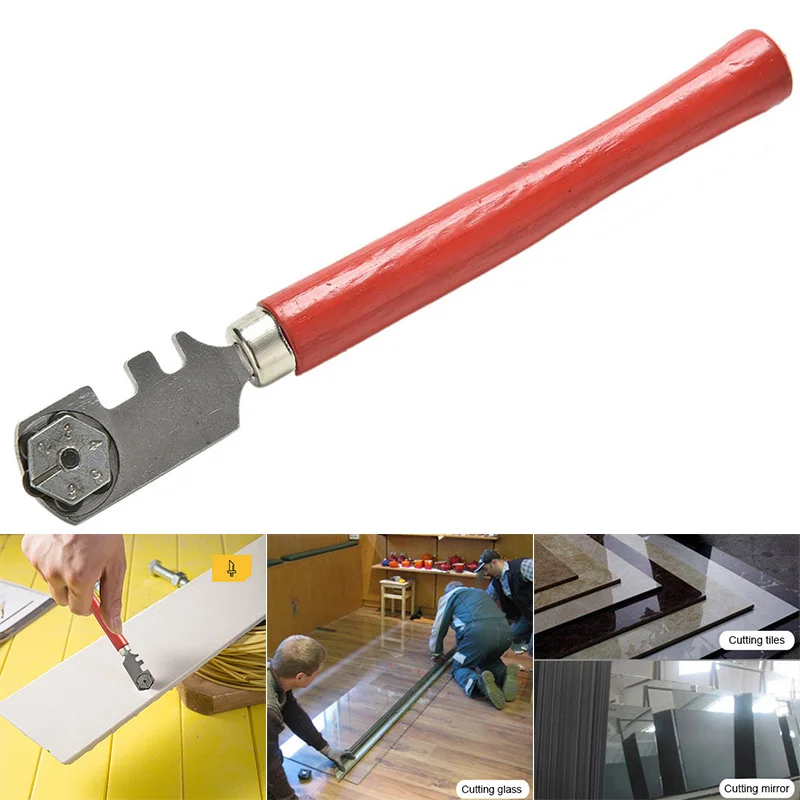 130mm Multifunctional 6 Wheel Glass Knife Ferule Tip Cutter Hand Craft Cutting Tool Durable Practical Glass Cutter
130mm Multifunctional 6 Wheel Glass Knife Ferule Tip Cutter Hand Craft Cutting Tool Durable Practical Glass Cutter