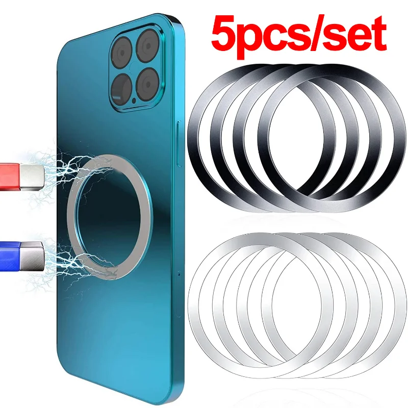 Universal Magnetic Metal Plate Ring For Magsafe Wireless Charger Iron Sheet Sticker Magnet Car Phone Holder For iPhone Samsung
Universal Magnetic Metal Plate Ring For Magsafe Wireless Charger Iron Sheet Sticker Magnet Car Phone Holder For iPhone Samsung