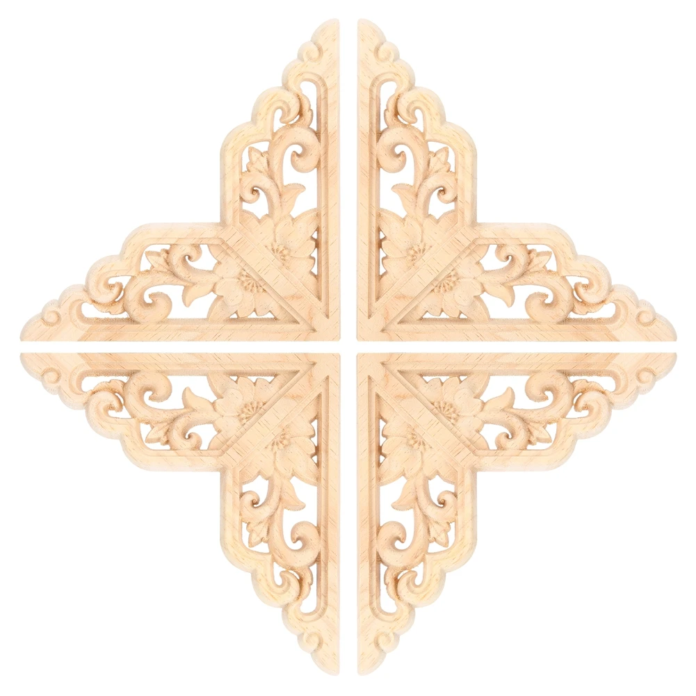 4PCS Wood Carved Onlay Applique Woodcarving Corner Decal Home Furniture Decoration
4PCS Wood Carved Onlay Applique Woodcarving Corner Decal Home Furniture Decoration