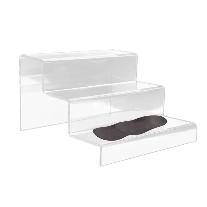 Многоуровневая акриловая стойка для демонстрации лестницы, прозрачная Прочная полка для демонстрации обуви, подставка для хранения для украшения дома 
Многоуровневая акриловая стойка для демонстрации лестницы, прозрачная Прочная полка для демонстрации обуви, подставка для хранения для украшения дома