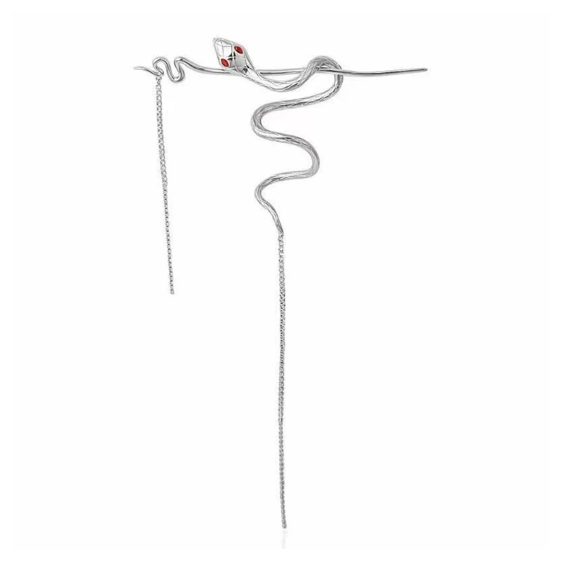 Элегантная заколка для волос в форме змеи, блестящая заколка для волос с кисточками для женщин
Элегантная заколка для волос в форме змеи, блестящая заколка для волос с кисточками для женщин