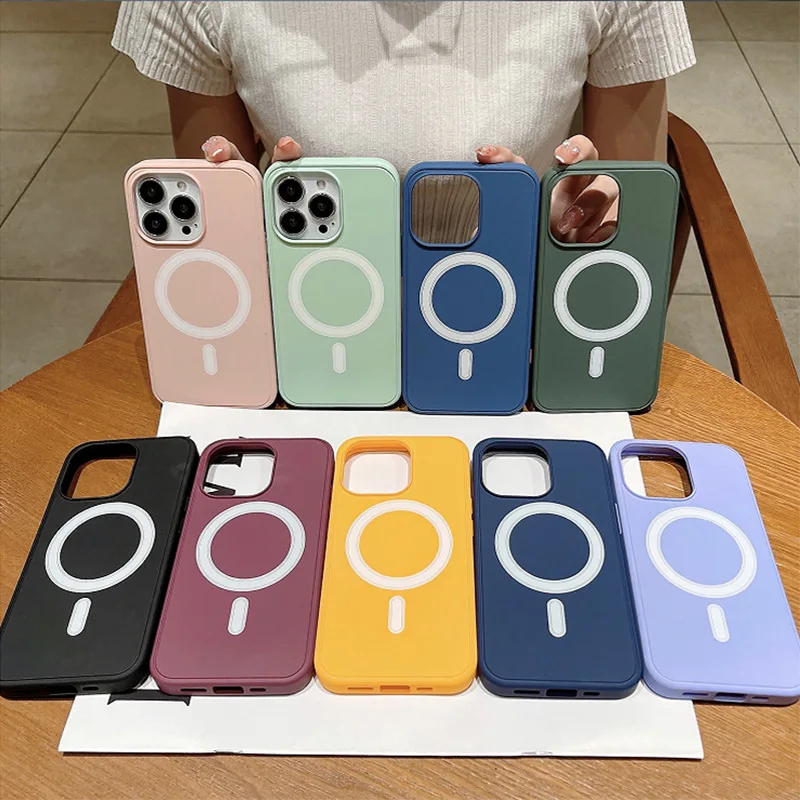 Luxury liquid silicone solid color for iphone 14 13 12 11 promax Simple wireless magnetic charging 14 pro 13 pro case cover
Luxury liquid silicone solid color for iphone 14 13 12 11 promax Simple wireless magnetic charging 14 pro 13 pro case cover