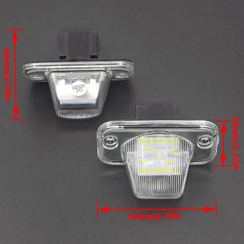 

1 Pair LED Number License Plate Light For VW Transporter T4 / Caravelle MK4 / Multivan MK4 Jetta Passat B5 B6 Combi Eurova