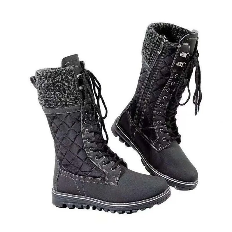 New Autumn and Winter Women's Thick-heeled Solid Color High-tube Flat-heel Side Zipper Round-toe Martin Boots Womem Shoes
New Autumn and Winter Women's Thick-heeled Solid Color High-tube Flat-heel Side Zipper Round-toe Martin Boots Womem Shoes