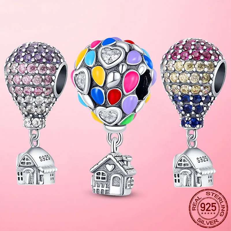 Dangle Charm 925 Silver Enamel Balloon House Dangle Charms Beads fit Pandora Pendant Bracelet Necklace Original Jewelry
Dangle Charm 925 Silver Enamel Balloon House Dangle Charms Beads fit Pandora Pendant Bracelet Necklace Original Jewelry