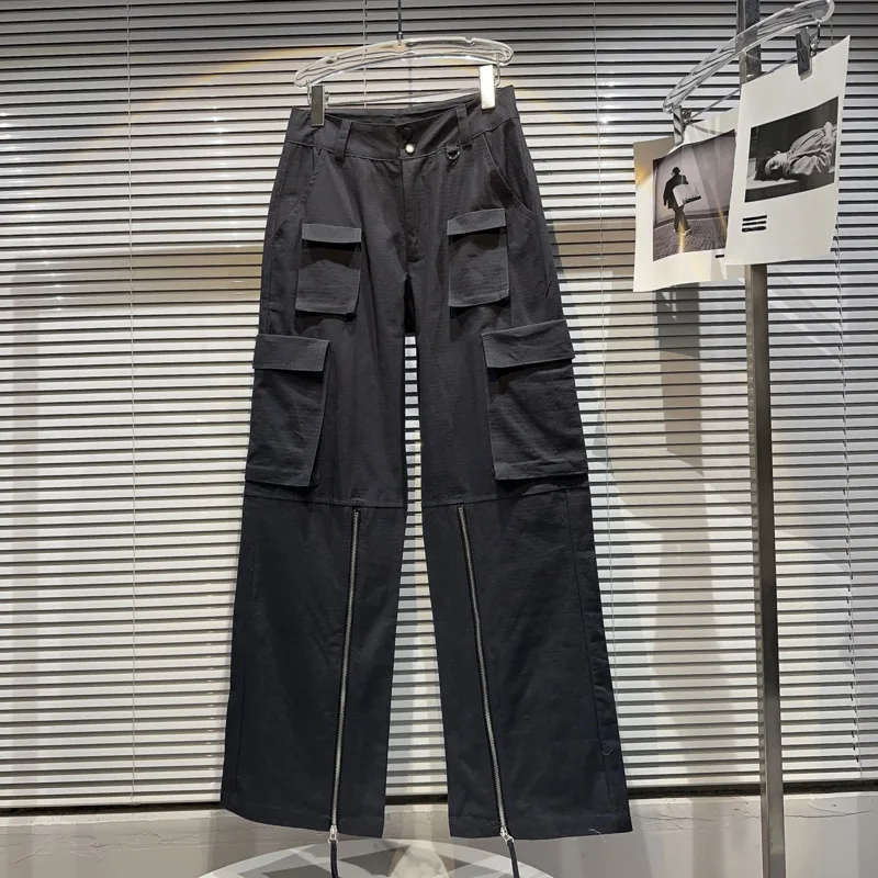 BORVEMAYS Autumn New Straight-leg Pants Casual Loose Zipper Pockets Solid Color High Waist 2023 Trend Trousers Women WZ3890
BORVEMAYS Autumn New Straight-leg Pants Casual Loose Zipper Pockets Solid Color High Waist 2023 Trend Trousers Women WZ3890