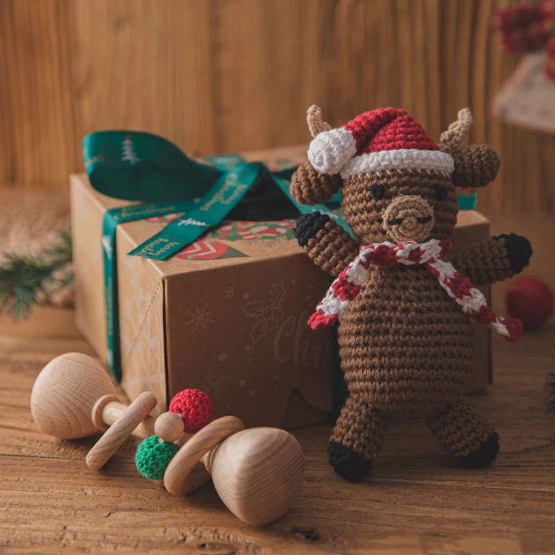 

Santa Claus Christmas Decoration 2022 Crochet Elk Knitting Doll Gingerbread Man Christmas Decoration Home Decor Christmas Gift