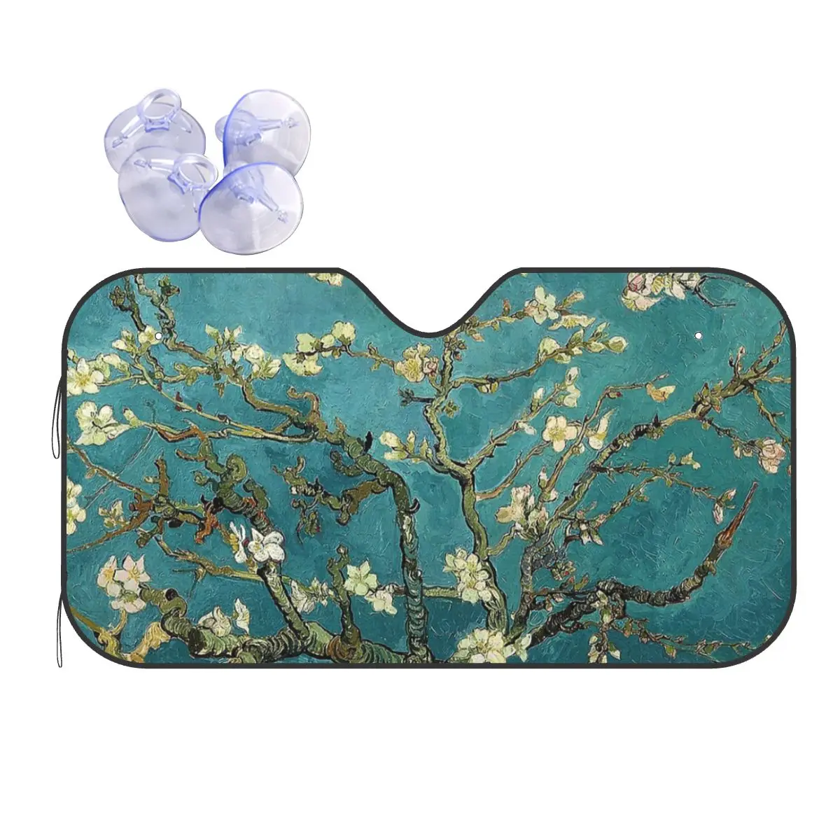 Оригинальный художественный солнцезащитный козырек Ван Гога для ветрового стекла, Восстановленный чехол с цветущим миндальным деревом, переднее окно, солнцезащитный козырек, Стайлинг автомобиля 
Оригинальный художественный солнцезащитный козырек Ван Гога для ветрового стекла, Восстановленный чехол с цветущим миндальным деревом, переднее окно, солнцезащитный козырек, Стайлинг автомобиля