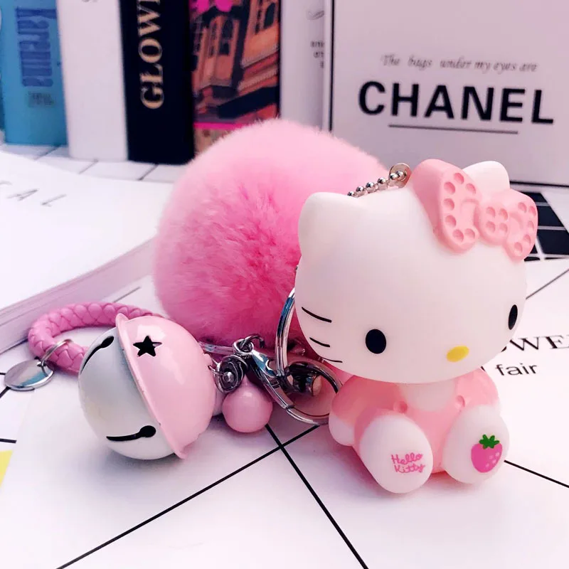 Hellokitty Keychain Creative Enamelled Kt Y2K Bell Pendant Backpack Hanging Ornaments Women Fashion Hairball Keychain Girl Gift
Hellokitty Keychain Creative Enamelled Kt Y2K Bell Pendant Backpack Hanging Ornaments Women Fashion Hairball Keychain Girl Gift