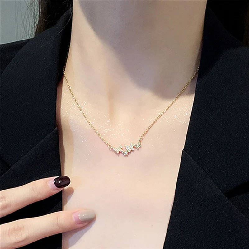 Women Stainless Steel Butterfly Zircon Pendant Necklace For Female Personality Fashion Simple Unique Design Temperament Jewelry
Women Stainless Steel Butterfly Zircon Pendant Necklace For Female Personality Fashion Simple Unique Design Temperament Jewelry