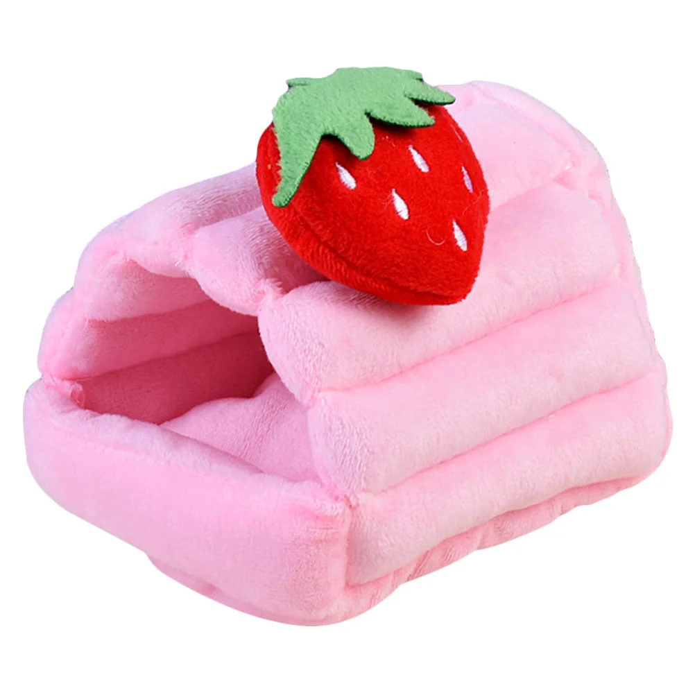 Bed Hamster Pet Cushion House Guinea Cave Hideout Warm Beds Cage Rabbit Accessories Strawberry Houses Chinchilla Rest Habitats
Bed Hamster Pet Cushion House Guinea Cave Hideout Warm Beds Cage Rabbit Accessories Strawberry Houses Chinchilla Rest Habitats