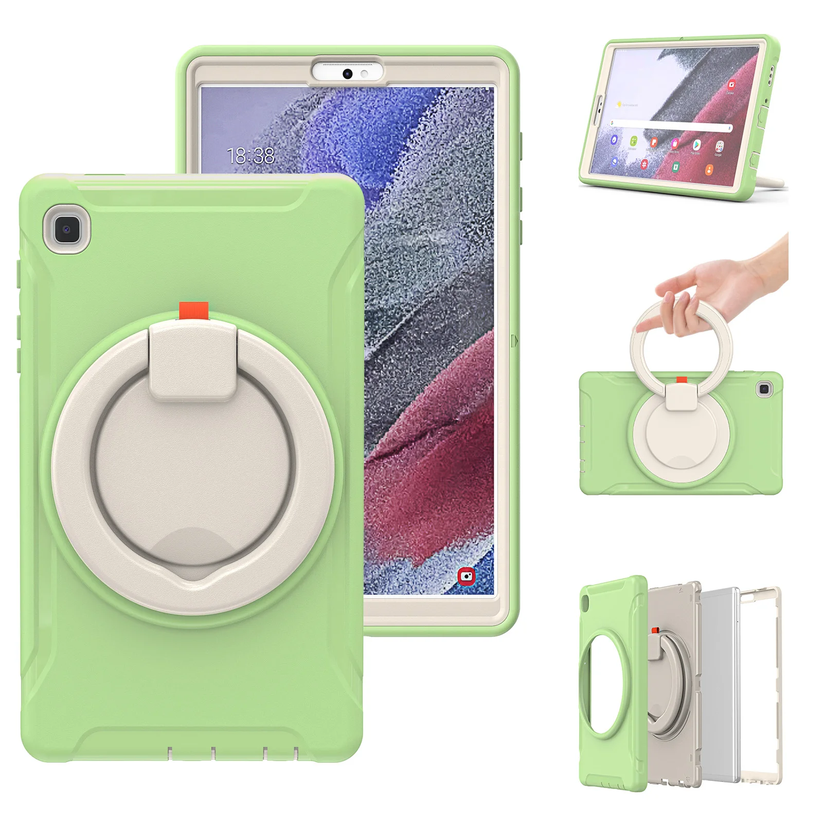 Kids Tablet Case For Samsung Galaxy Tab A7 Lite 8.7 T220 T225 Heavy Duty Ring Holder Rotate Kickstand Rugged TPU Cases Cover
Kids Tablet Case For Samsung Galaxy Tab A7 Lite 8.7 T220 T225 Heavy Duty Ring Holder Rotate Kickstand Rugged TPU Cases Cover