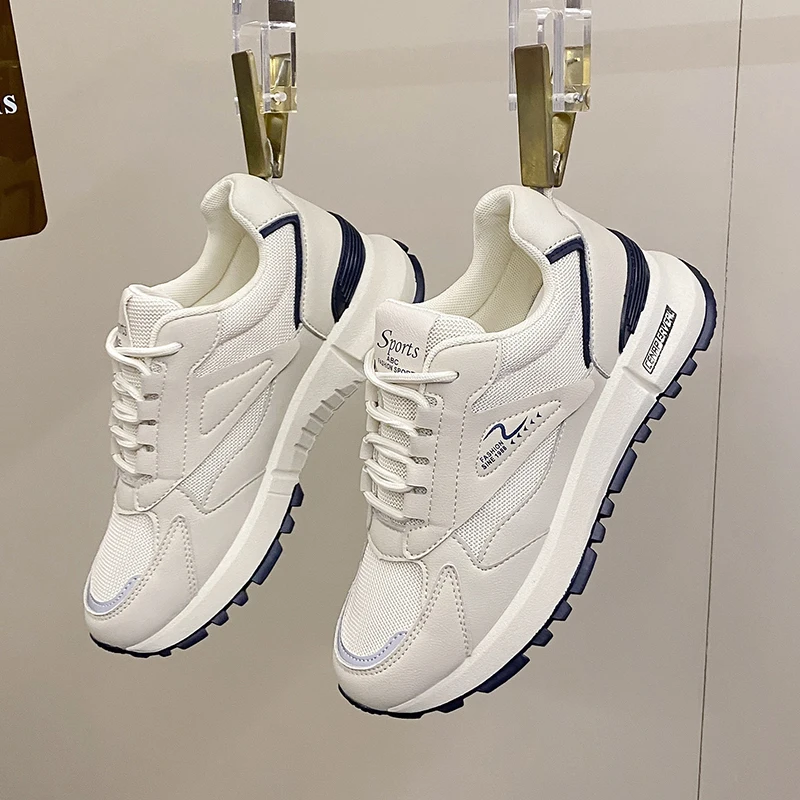 Кроссовки женские прогулочные, на шнуровке, дышащие удобные, Вулканизированная массивная подошва, повседневная спортивная обувь
Кроссовки женские прогулочные, на шнуровке, дышащие удобные, Вулканизированная массивная подошва, повседневная спортивная обувь