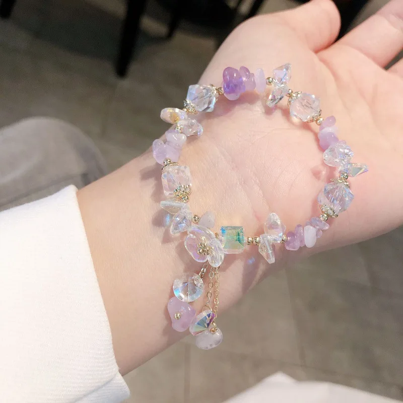 VSnow Delicate Purple Color Clear Crystal Charm Bracelet for Women Gold Metal Chain Stones Zircon Temperament Bracelets Jewelry
VSnow Delicate Purple Color Clear Crystal Charm Bracelet for Women Gold Metal Chain Stones Zircon Temperament Bracelets Jewelry