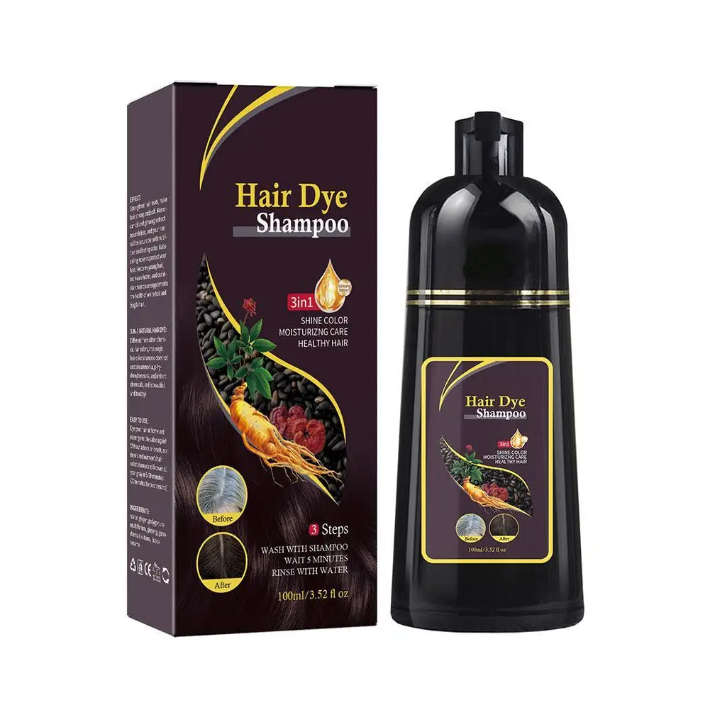 100ml Herbal Hair Dye Shampoo Hair Color Shampoo for Gary Hair Dark Brown Black for Women & Men 3 in 1 Grey Coverage
100ml Herbal Hair Dye Shampoo Hair Color Shampoo for Gary Hair Dark Brown Black for Women & Men 3 in 1 Grey Coverage