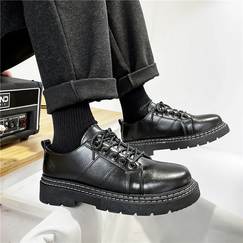 Man Leather Shoes Rubber Sole Men Business Dress Shoes Low Cut British Retro Man Leather Office Shoes Lace Up Black Party Shoes
Man Leather Shoes Rubber Sole Men Business Dress Shoes Low Cut British Retro Man Leather Office Shoes Lace Up Black Party Shoes