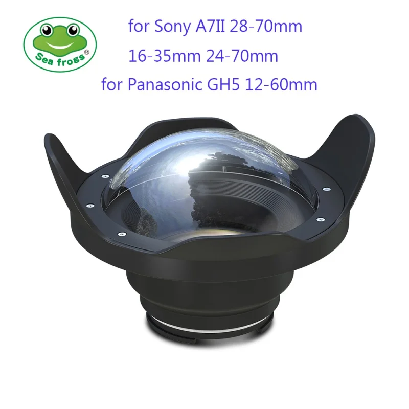 

Seafrogs 6 inch Dry Dome Port for Meikon SeaFrogs Housings 40M 130FT Underwater Camera Fisheye for for Sony A7 II Panasonic GH5
