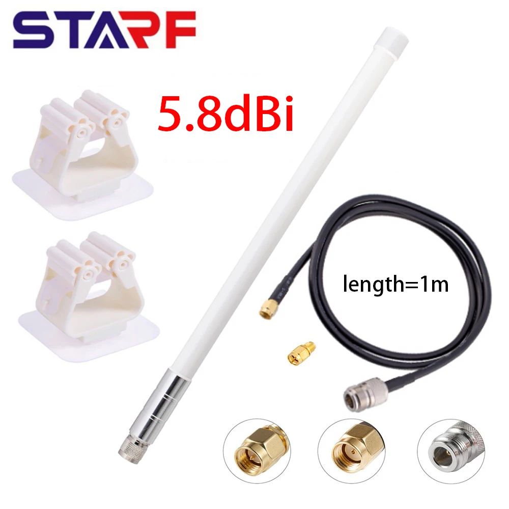 5.8dbi 42cm LORA Antenna Kit EU 868MHz US 915MHz N-Male Connector RG58 Cable Single Core Wire 50 Ohm LTE Fiberglass Low VSWR
5.8dbi 42cm LORA Antenna Kit EU 868MHz US 915MHz N-Male Connector RG58 Cable Single Core Wire 50 Ohm LTE Fiberglass Low VSWR