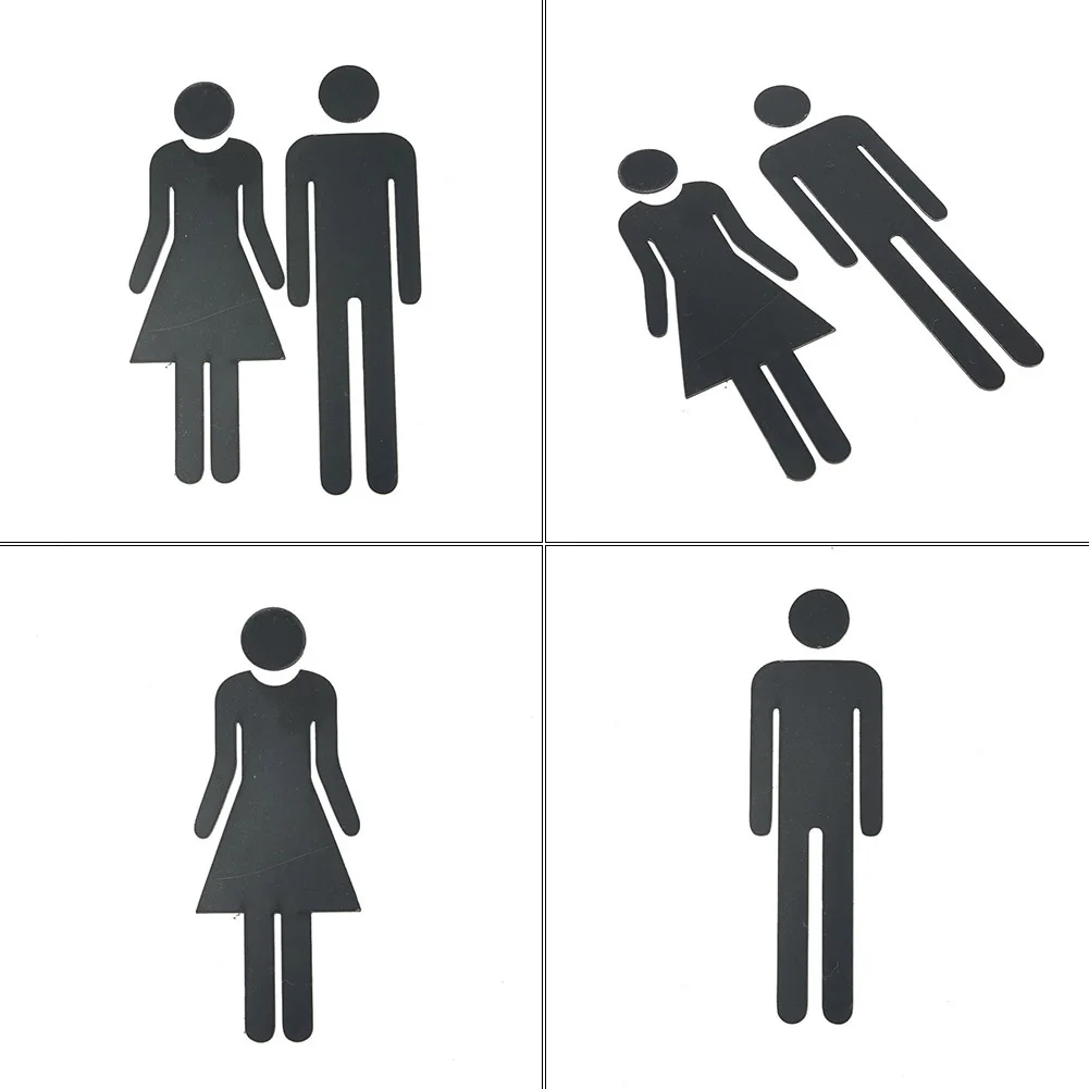 DIY Man Woman Toilet Sticker WC Door Sign Decals Removable Bathroom Acrylic Mark Label Wall Sticker Black Home Decor
DIY Man Woman Toilet Sticker WC Door Sign Decals Removable Bathroom Acrylic Mark Label Wall Sticker Black Home Decor