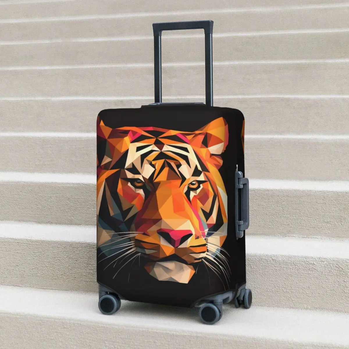 Tiger Suitcase Cover Paper Art Geometric Flight Travel Elastic Luggage Supplies Protection
Tiger Suitcase Cover Paper Art Geometric Flight Travel Elastic Luggage Supplies Protection