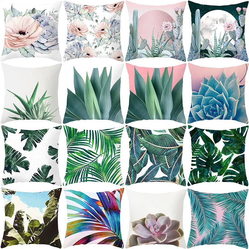 New pillowcase summer simple style cushion cover fashion plant print pillow home decoration throw pillowcase sofa pillow case 
New pillowcase summer simple style cushion cover fashion plant print pillow home decoration throw pillowcase sofa pillow case