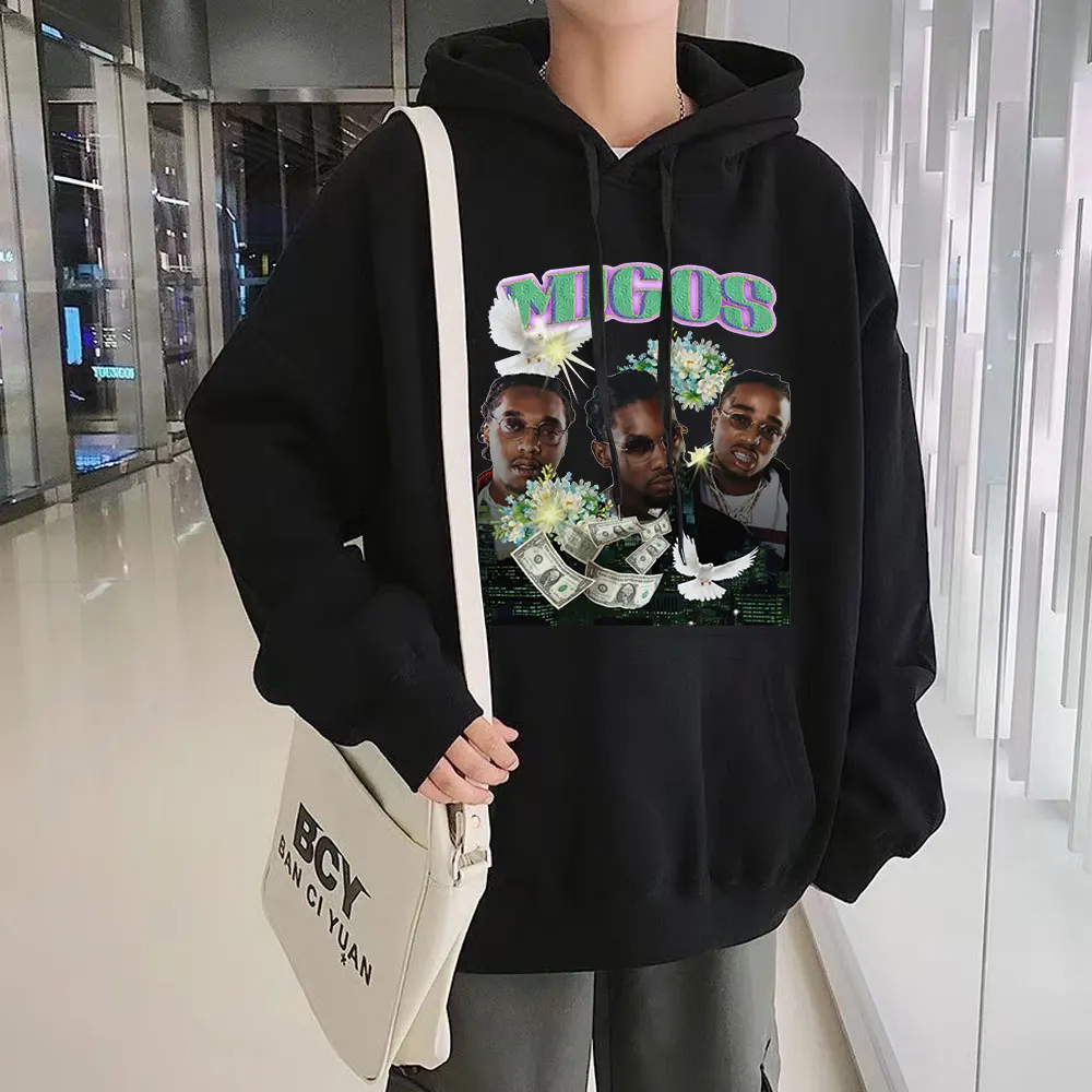 Hip Hop Rapper Band Migos Graphic Hoodie Men Women Harajuku Hooded Sweatshirts Winter Trend Fashion Simple Sports Oversized Top
Hip Hop Rapper Band Migos Graphic Hoodie Men Women Harajuku Hooded Sweatshirts Winter Trend Fashion Simple Sports Oversized Top