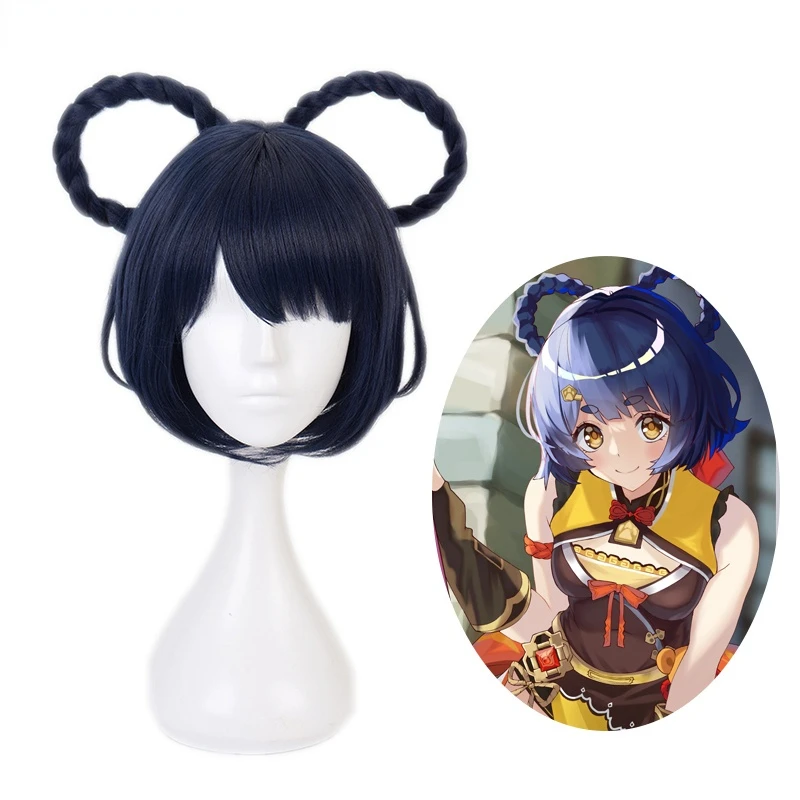 2022Game Genshin Impact Xiangling Wig Cosplay Blue Short Removable 8-Shaped Braids Heat Resistant Hair Halloween Role Play Wig
2022Game Genshin Impact Xiangling Wig Cosplay Blue Short Removable 8-Shaped Braids Heat Resistant Hair Halloween Role Play Wig