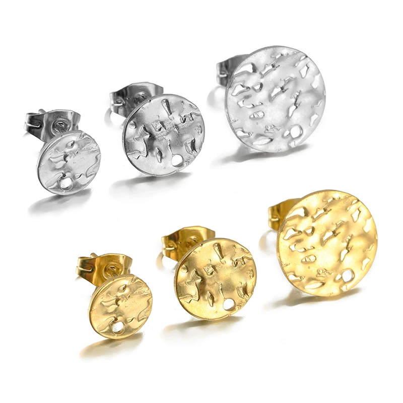 10pcs Stainless Steel Round Blank Post Earring Stud Base Pins with Hole Ear Back for DIY Dangle Earring Jewelry Making Supplies
10pcs Stainless Steel Round Blank Post Earring Stud Base Pins with Hole Ear Back for DIY Dangle Earring Jewelry Making Supplies