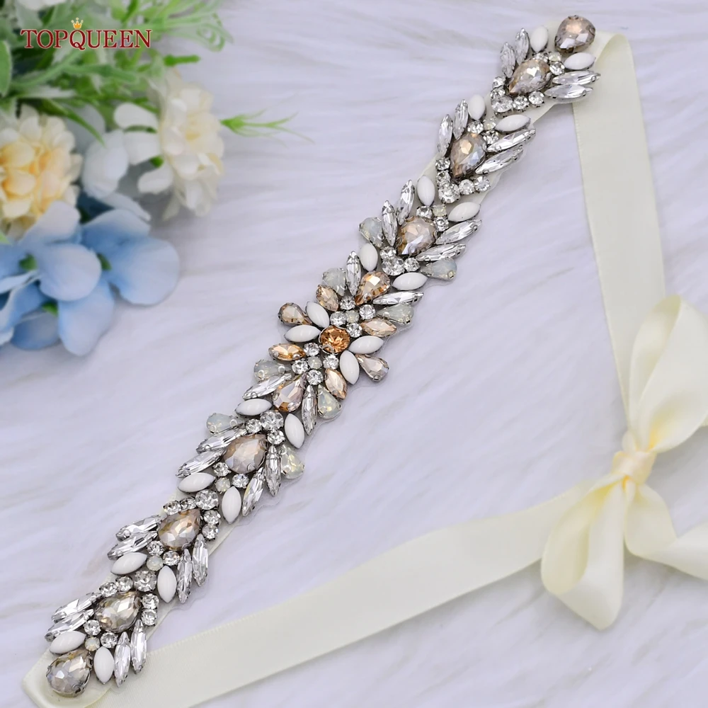 TOPQUEEN женский ремень для свадебного платья, свадебные аксессуары, женское вечернее платье, ремень цвета шампанского с опалом
TOPQUEEN женский ремень для свадебного платья, свадебные аксессуары, женское вечернее платье, ремень цвета шампанского с опалом