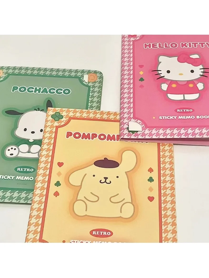 Kawaii Sanrio блокнот мультфильм черный рис клейкая бумага Hello Kitty устойчивая для