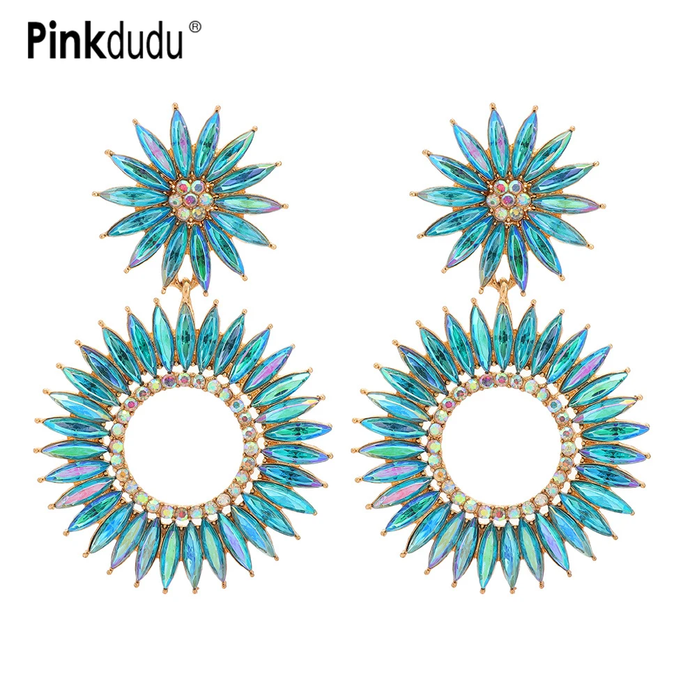 Pinkdudu 7 Color Double Round Drop Earrings Fashion Simple Inlaid Multicolor Rhinestone Earring for Women Jewelry Gifts PD785
Pinkdudu 7 Color Double Round Drop Earrings Fashion Simple Inlaid Multicolor Rhinestone Earring for Women Jewelry Gifts PD785