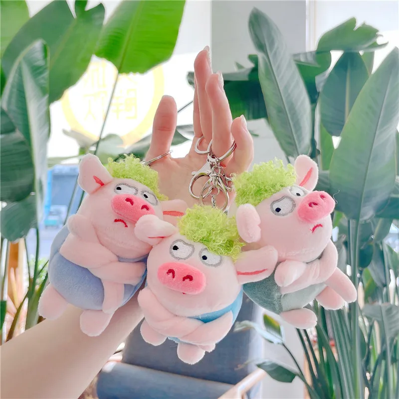 Cute Pig Green Fur Angry Pig Stuffed Plush Toy Bag Pendant Male and Female Students Gift Funny Key Chain Mini Plush Toys 
Cute Pig Green Fur Angry Pig Stuffed Plush Toy Bag Pendant Male and Female Students Gift Funny Key Chain Mini Plush Toys