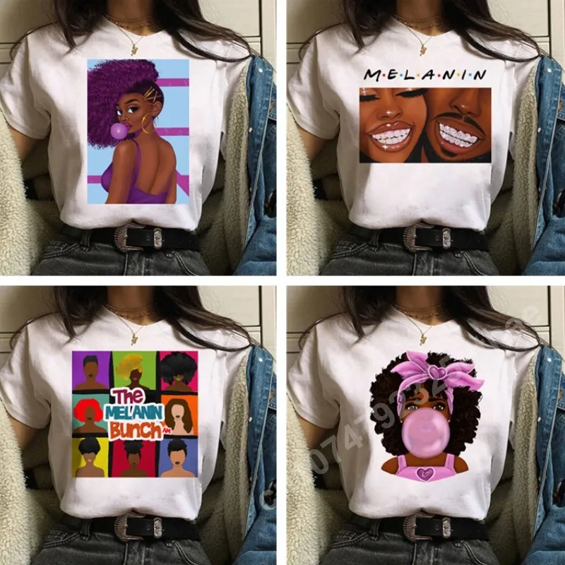 Black African Girl Printed Women's T-shirt Short Sleeve Y2k Tops Harajuku Clothing Female Oversized T Shirt Summer White Tees
Black African Girl Printed Women's T-shirt Short Sleeve Y2k Tops Harajuku Clothing Female Oversized T Shirt Summer White Tees