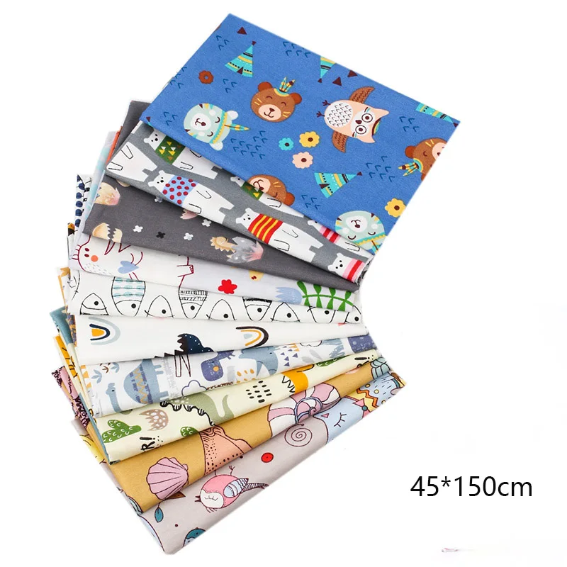 100% Cotton Fabric for Dress Designer Fabric Kid Cartoon Elephant Dinosaur Cloth Sheet Sewing Patches Home Textile 45*150cm 1pc
100% Cotton Fabric for Dress Designer Fabric Kid Cartoon Elephant Dinosaur Cloth Sheet Sewing Patches Home Textile 45*150cm 1pc