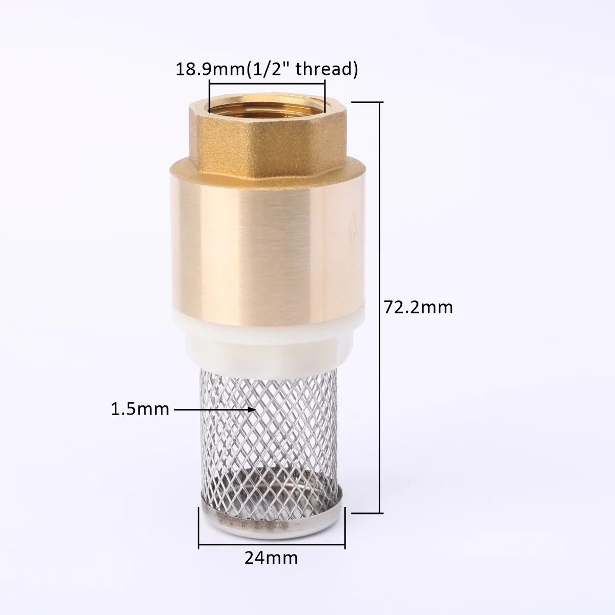 Обратный клапан UP-CLOUD латунный с фильтром 6-19 мм
Обратный клапан UP-CLOUD латунный с фильтром 6-19 мм