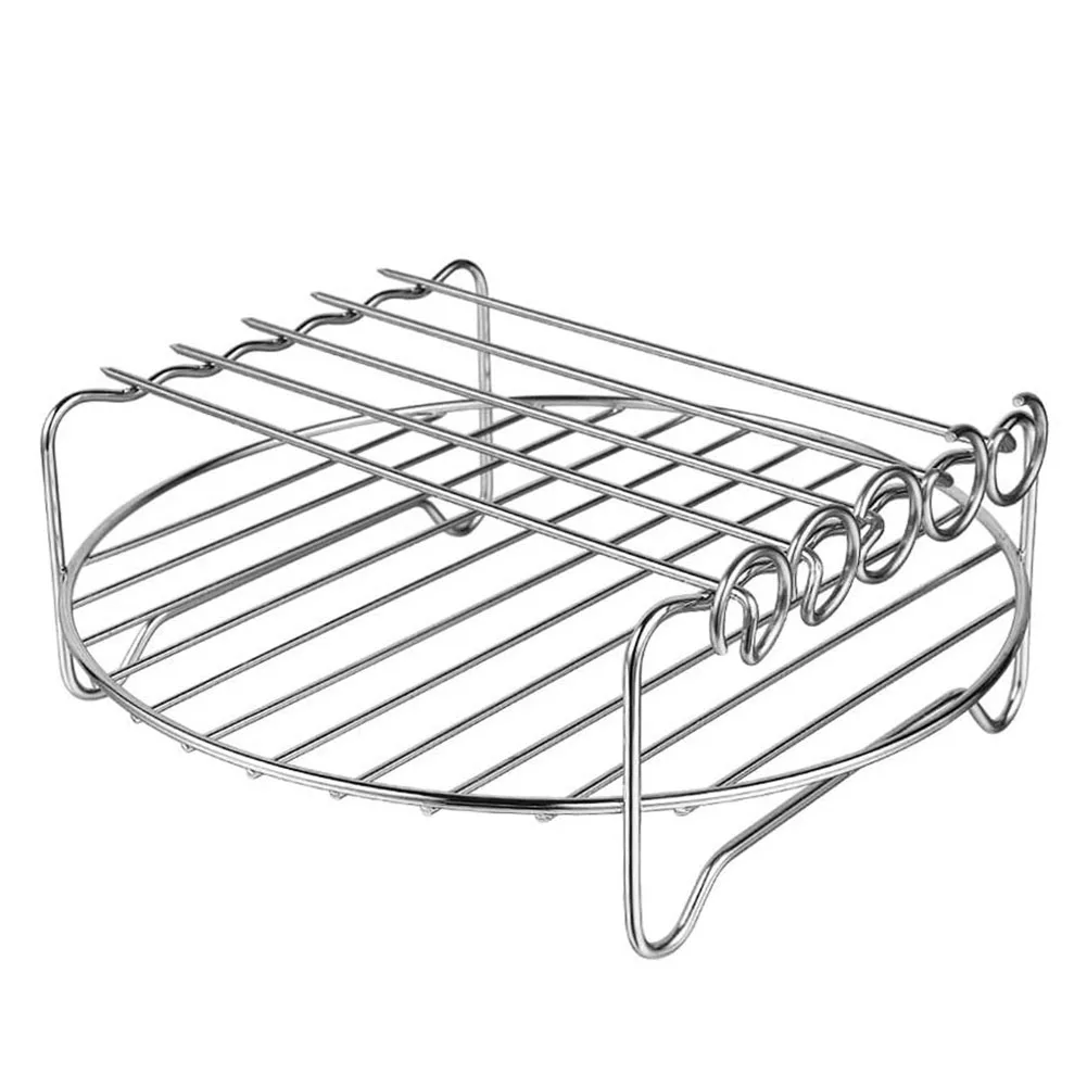 Air Fryer Rack Stainless Steel Double Layer Grill Baking Tray Barbecue Rack Skewer Airfryer Holder Kitchen Tools
Air Fryer Rack Stainless Steel Double Layer Grill Baking Tray Barbecue Rack Skewer Airfryer Holder Kitchen Tools