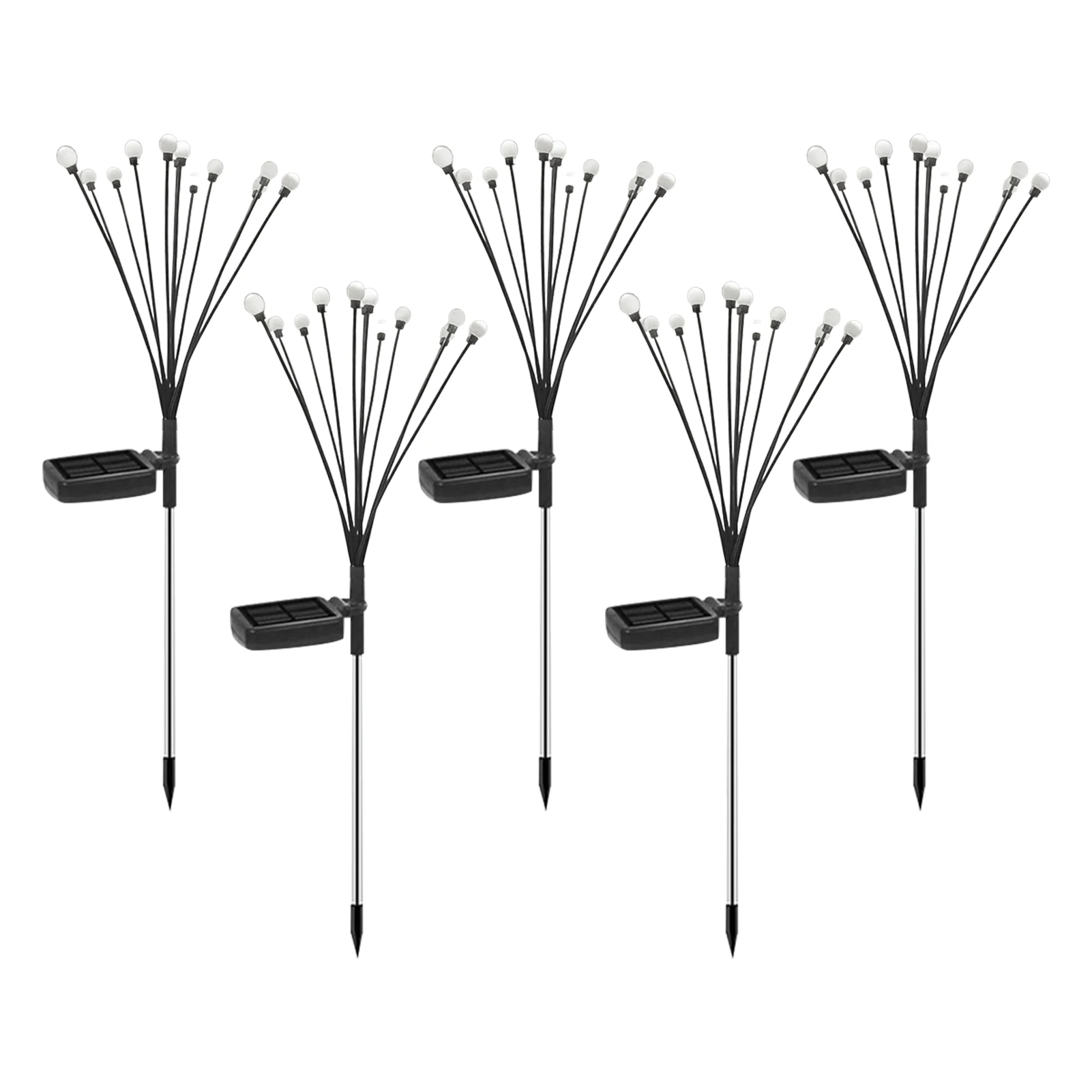 5pcs Romantic Courtyard 12 Leds Starburst Swaying Outdoor Firefly Solar Garden Light Energy Saving Pathway Festival Easy Install
5pcs Romantic Courtyard 12 Leds Starburst Swaying Outdoor Firefly Solar Garden Light Energy Saving Pathway Festival Easy Install