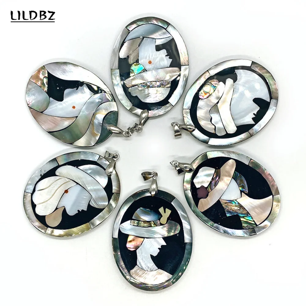 Natural Shells Beauty Figure Necklace Pendant 43x53mm Abalone Shell Stitching Charm For Jewelry DIY Necklace Earrings Accessory
Natural Shells Beauty Figure Necklace Pendant 43x53mm Abalone Shell Stitching Charm For Jewelry DIY Necklace Earrings Accessory