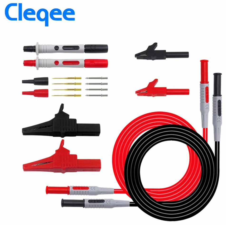 Cleqee P1600A испытательный комплект автомобильные испытательные выводы для мультиметра Универсальный мультиметр тестовый зонд зажим крокодил
Cleqee P1600A испытательный комплект автомобильные испытательные выводы для мультиметра Универсальный мультиметр тестовый зонд зажим крокодил