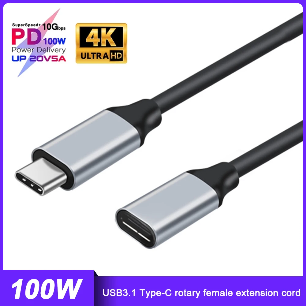 5A Type C 10Gbps Gen2 USB 3.1 To USB-C Quick Charge Data For MacBook 100W PD Fast Charging For Samsung Xiaomi Mi 10 Charge Cable
5A Type C 10Gbps Gen2 USB 3.1 To USB-C Quick Charge Data For MacBook 100W PD Fast Charging For Samsung Xiaomi Mi 10 Charge Cable